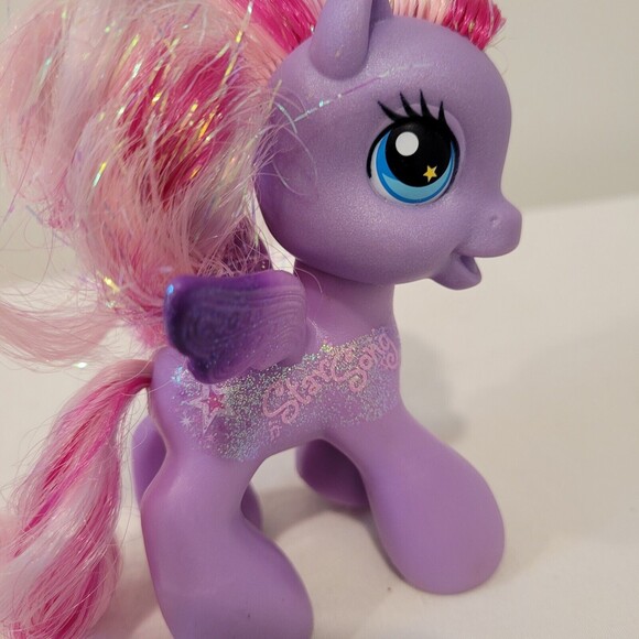 My Little Pony Purple Pegasus Songstar WInged Toy  4" Figure - Picture 7 of 12